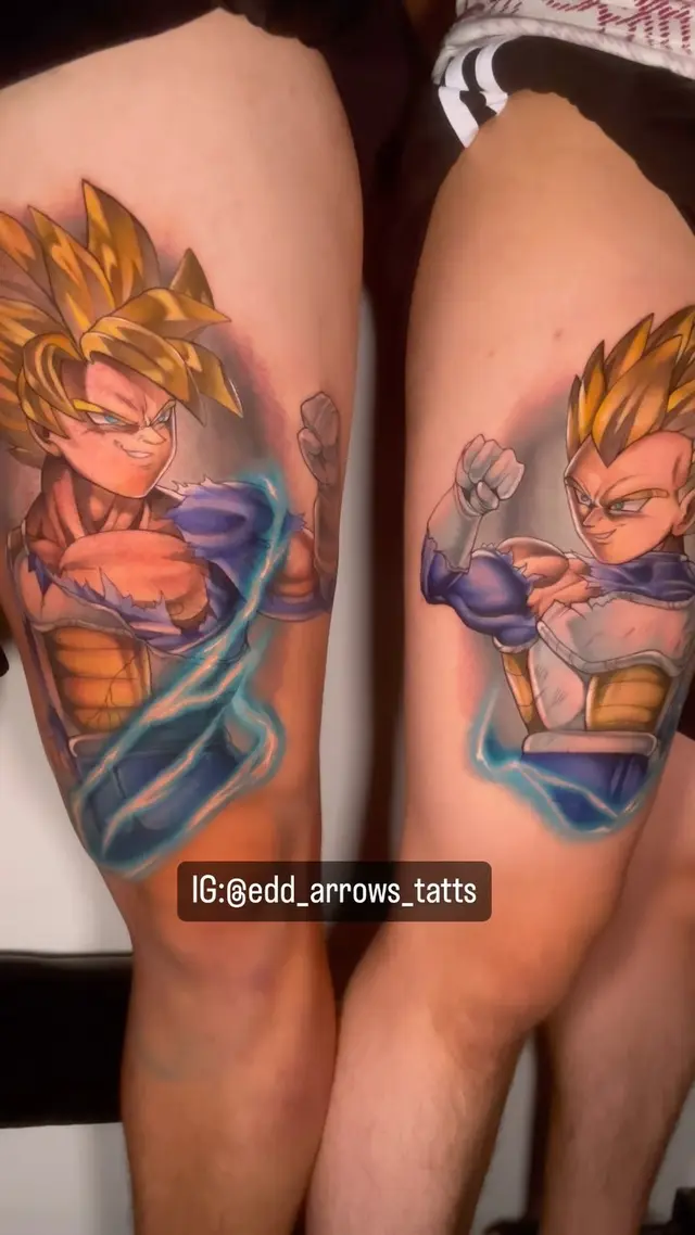 Dragon Ball — tatuajes en pareja
