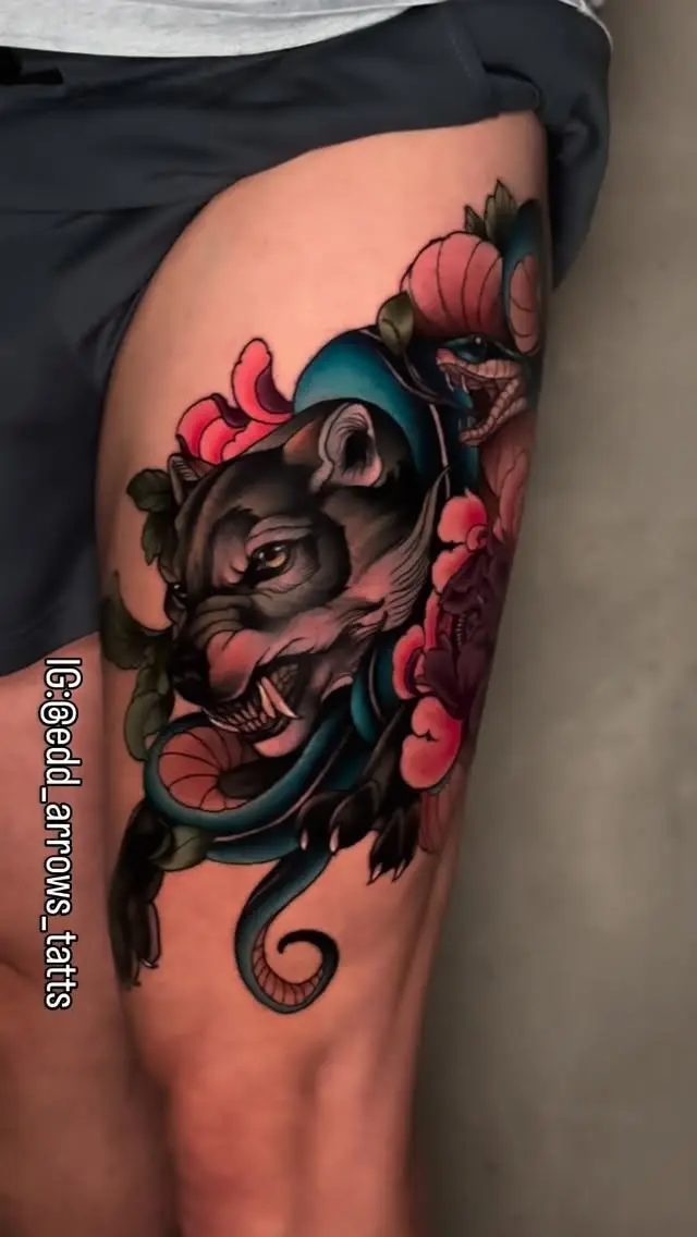 Lobo y serpiente